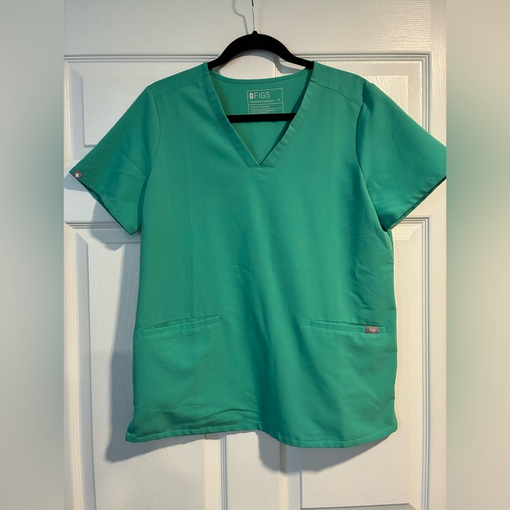 FIGS Mint Green V-Neck Medical Scrub Top